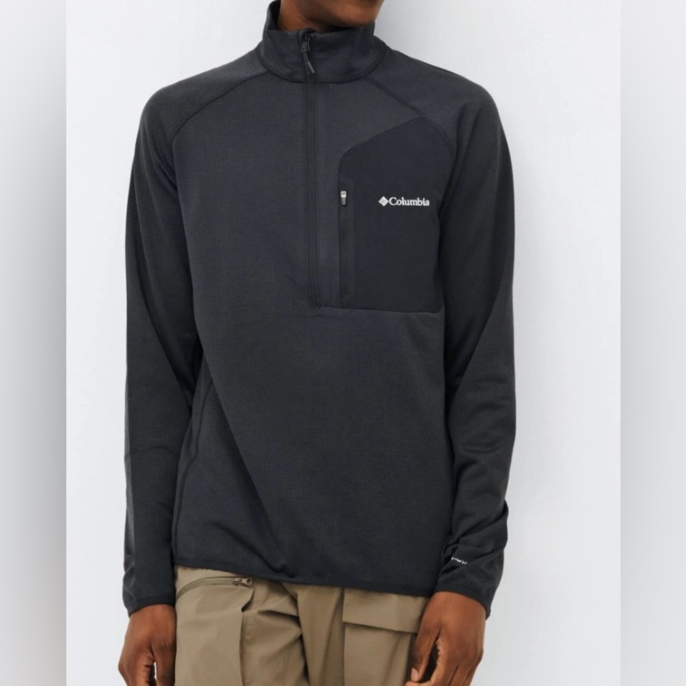 Columbia Charcoal Quarter-Zip Fleece